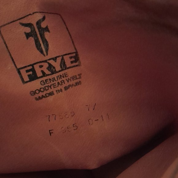 women's Frye dark brown leather knee high boots sz 7 made in Spain - Picture 12 of 13